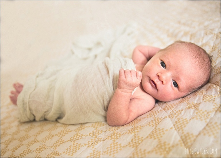newborn eye contact yellow