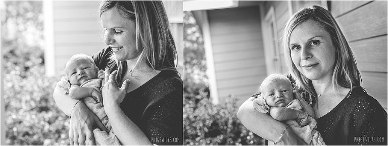 mother and newborn portrait