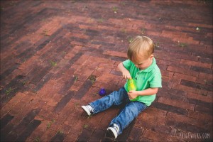 little boy on brick path dripping springs child photography