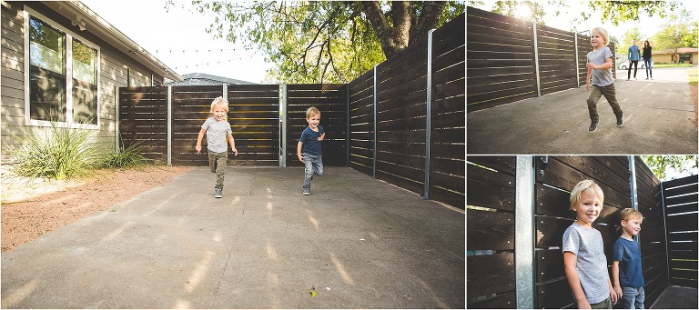 twins race in their driveway austin